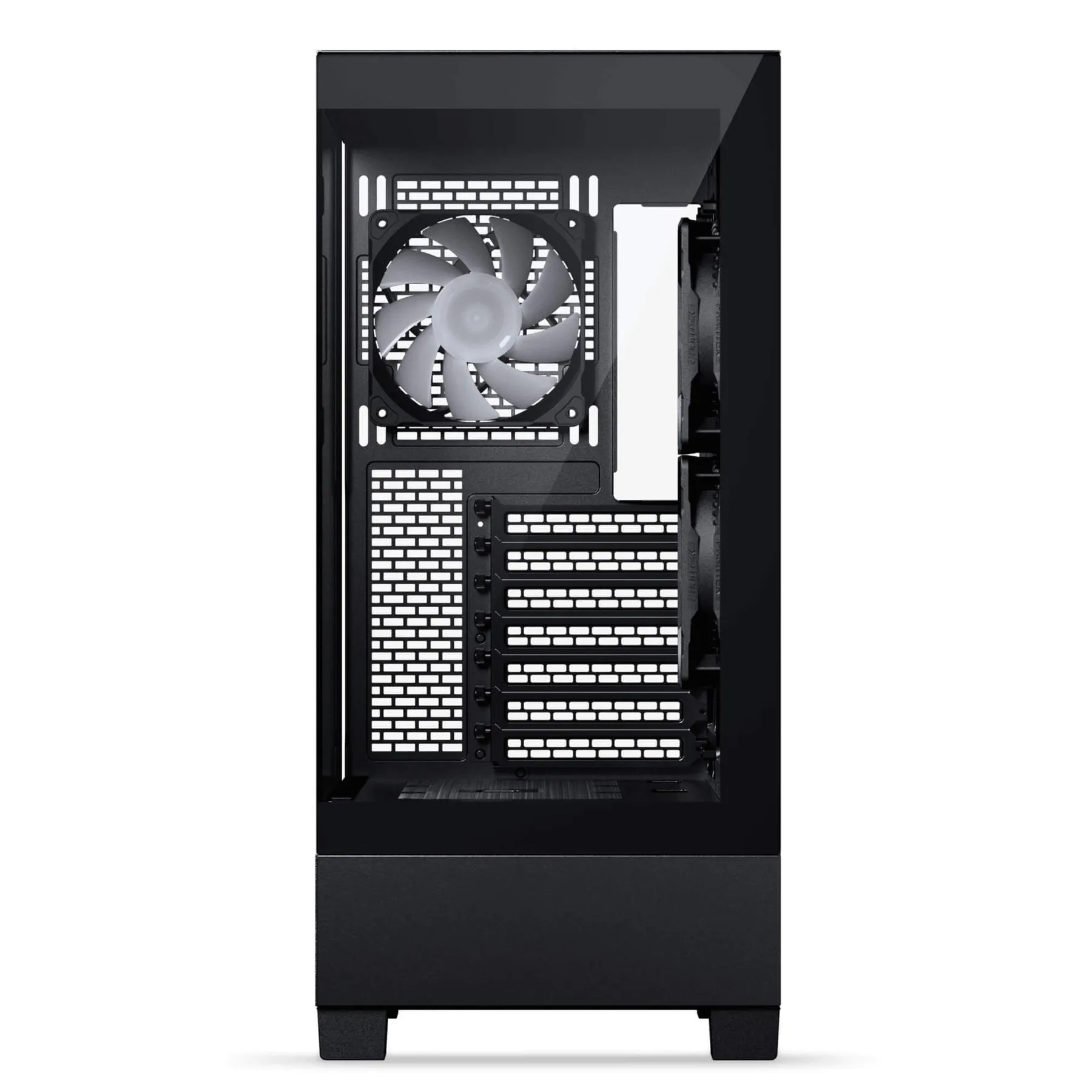 Phanteks XT View midi-tower chassi med f&ouml;nster och RGB-belysning, charcoal black