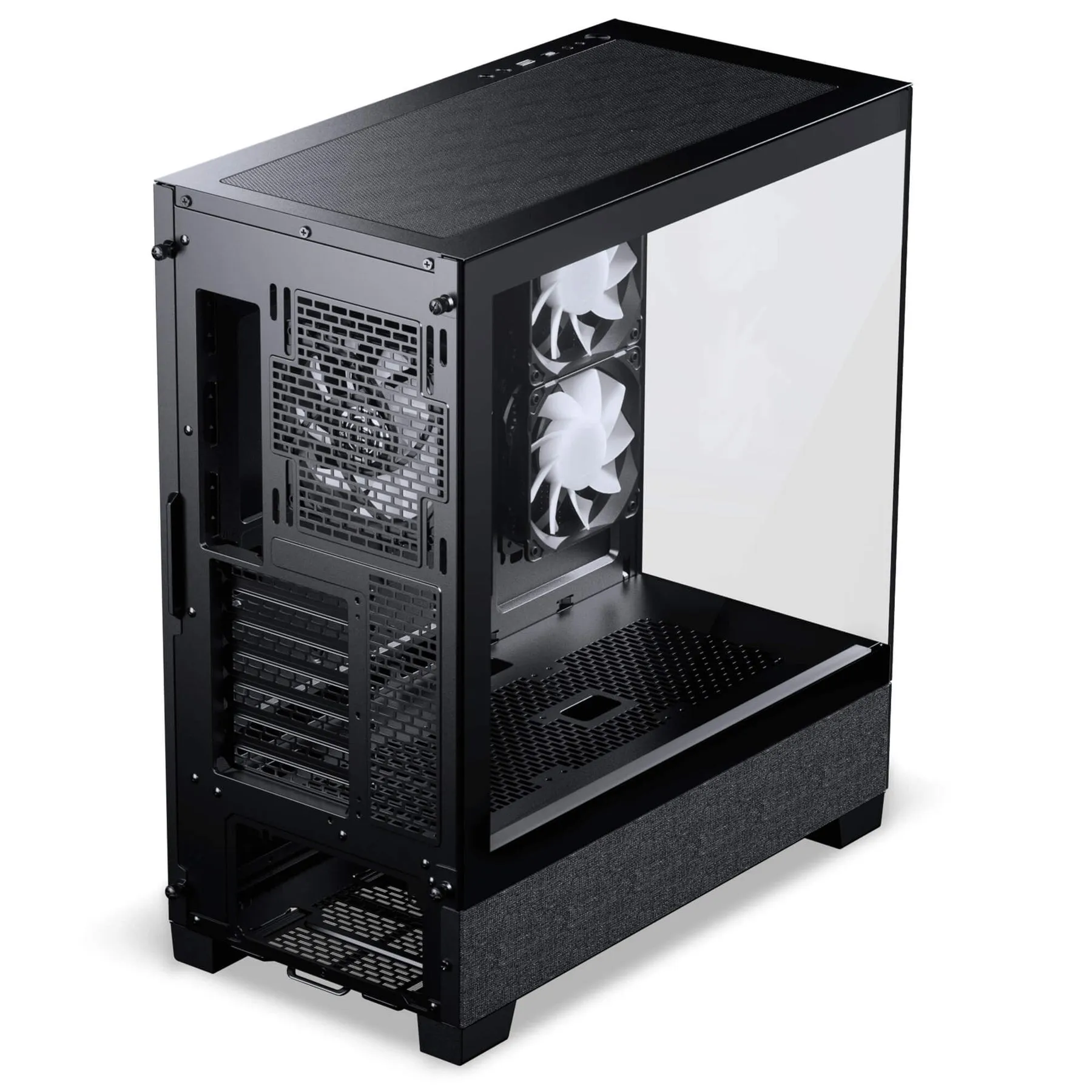 Phanteks XT View midi-tower chassi med f&ouml;nster och RGB-belysning, charcoal black