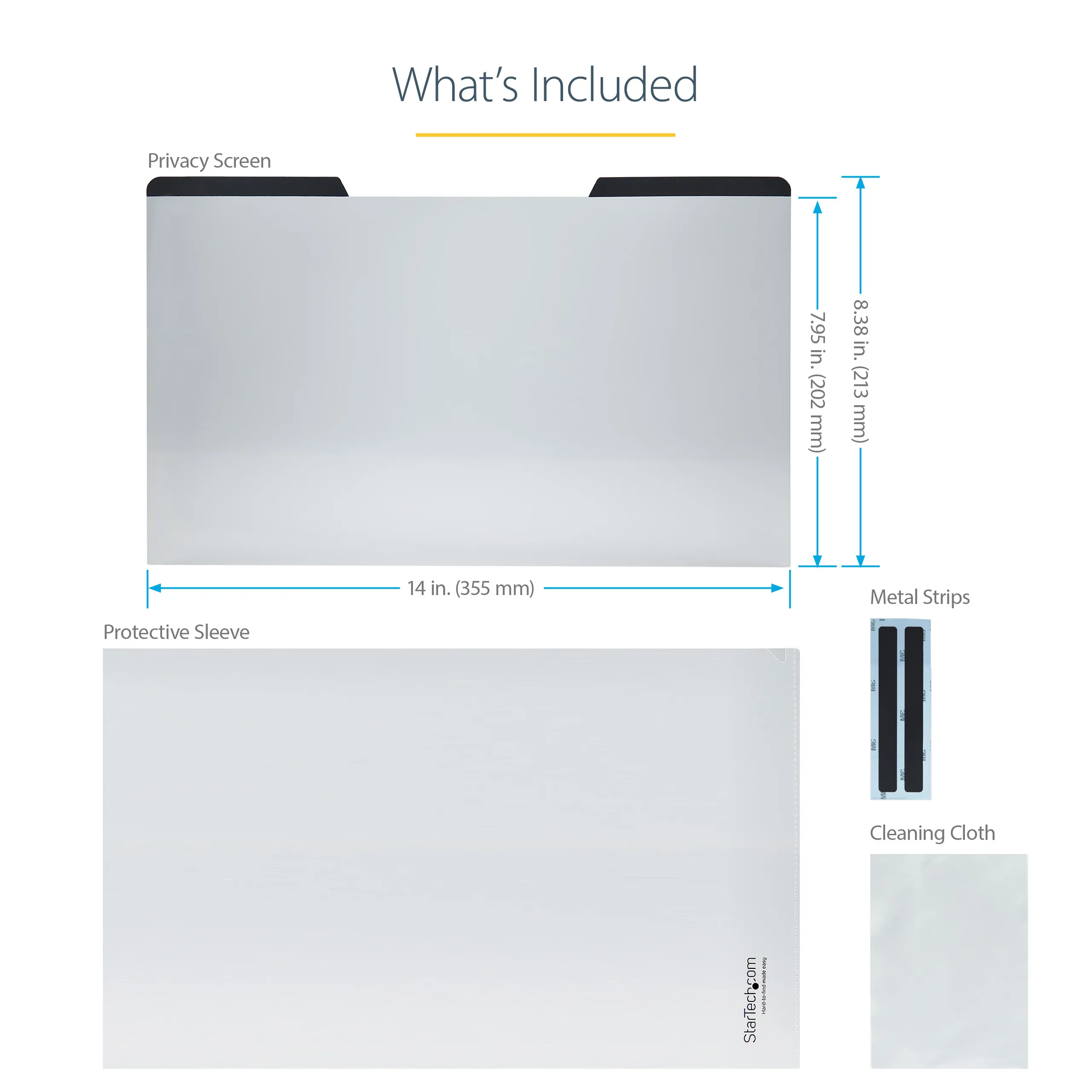 Laptop Privacy Screen for 15in Notebook
