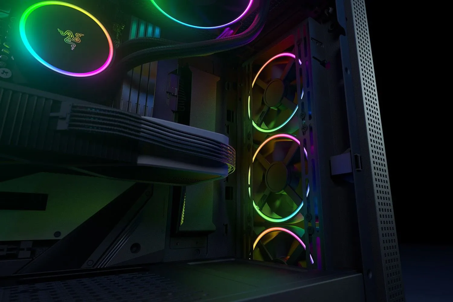 Razer Kunai Chroma, ARGB, PWM 140mm - cse fan, black Razer Kunai Chroma, ARGB, PWM 140mm - cse fan, black