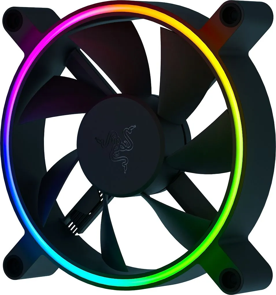 Razer Kunai Chroma, ARGB, PWM, 120mm - chassi fl&auml;kt, svart