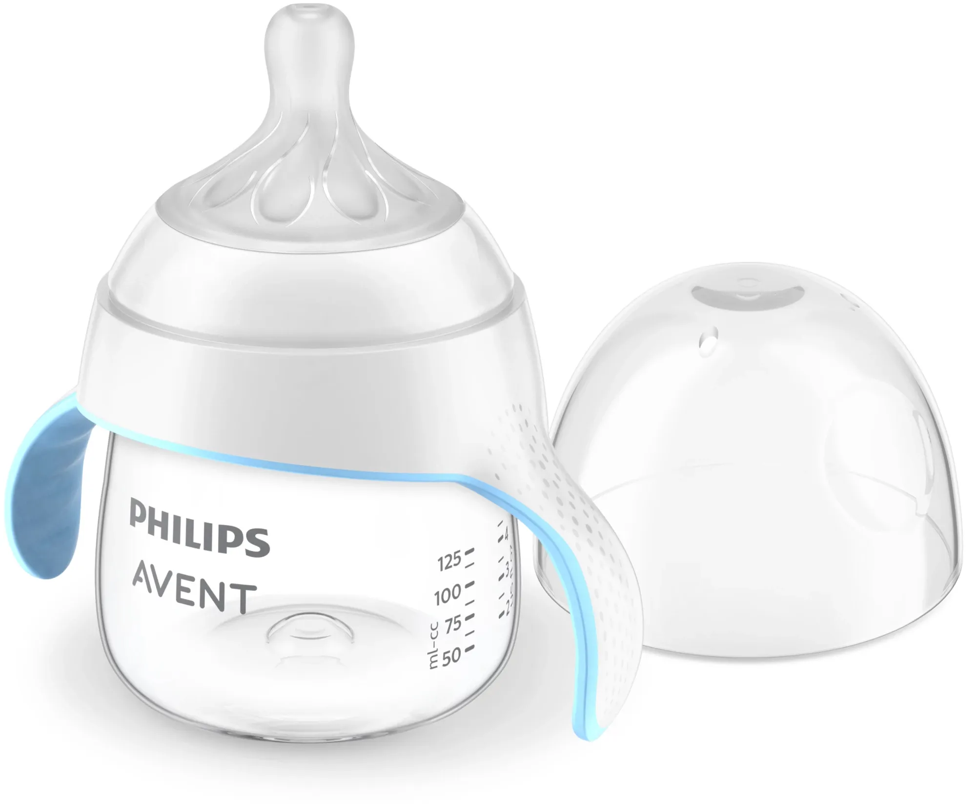 Philips AVENT Natural Response SCF263/61 Spoutless Training Cup, 150 mm, Transparent and White
