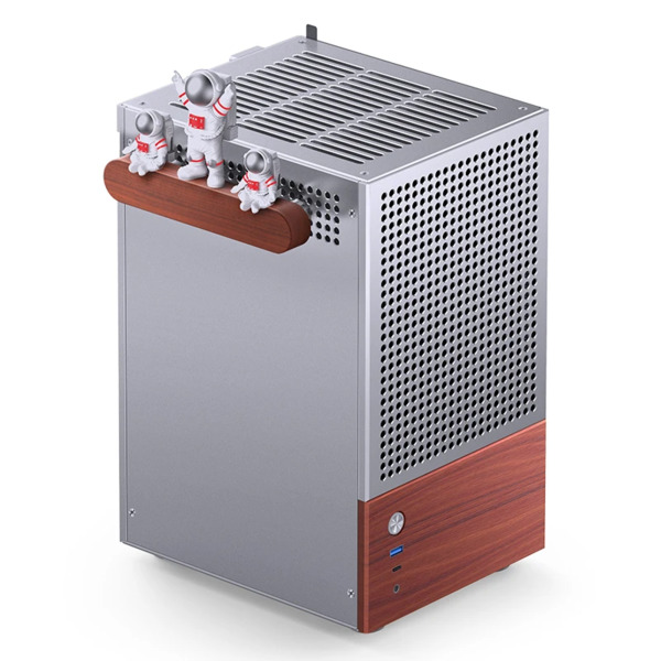 Jonsbo T6 Tempered Glass, Wood -Mini-ITX - case, Grey