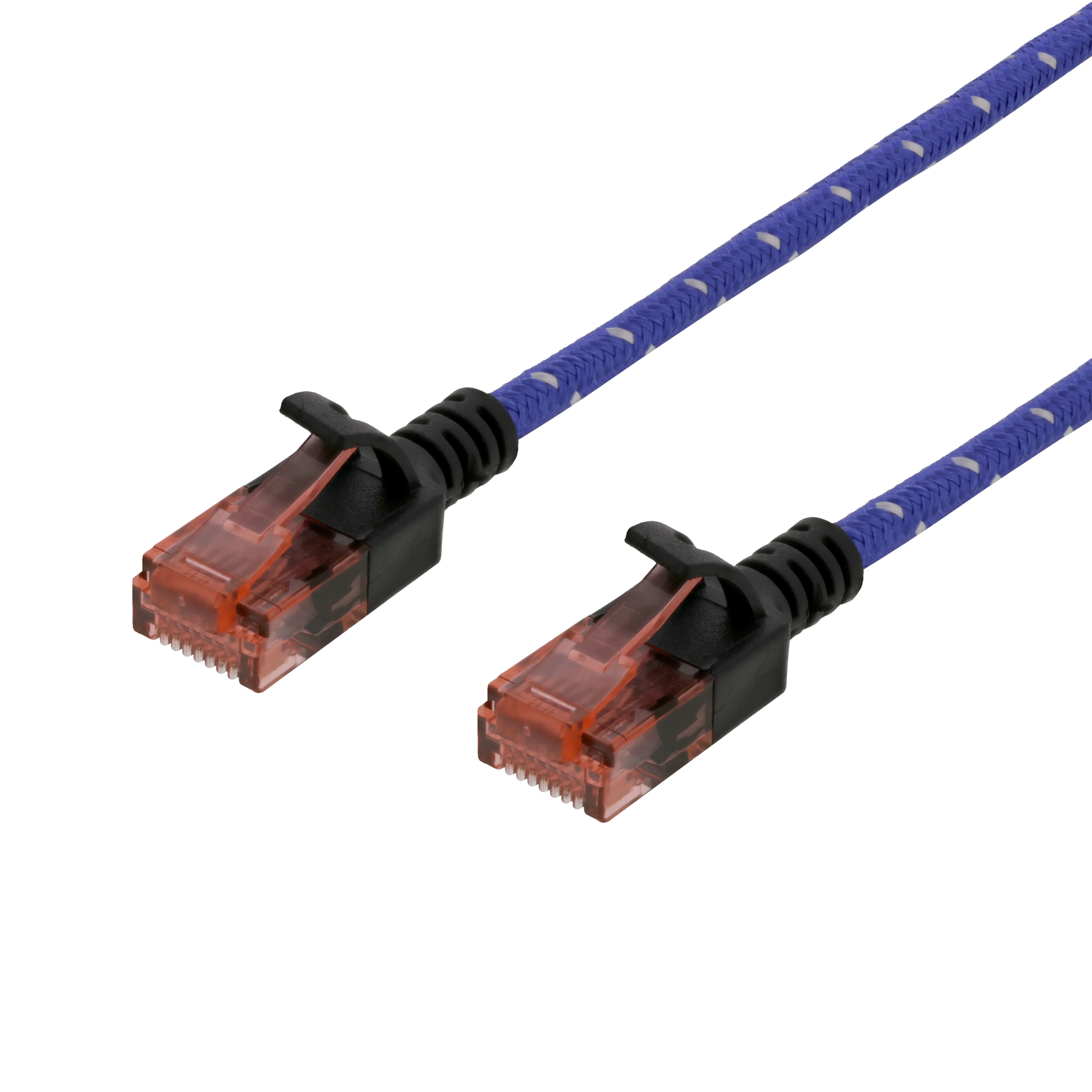 Deltaco Cat6a U/UTP RJ45 1m -verkkokaapeli, sininen