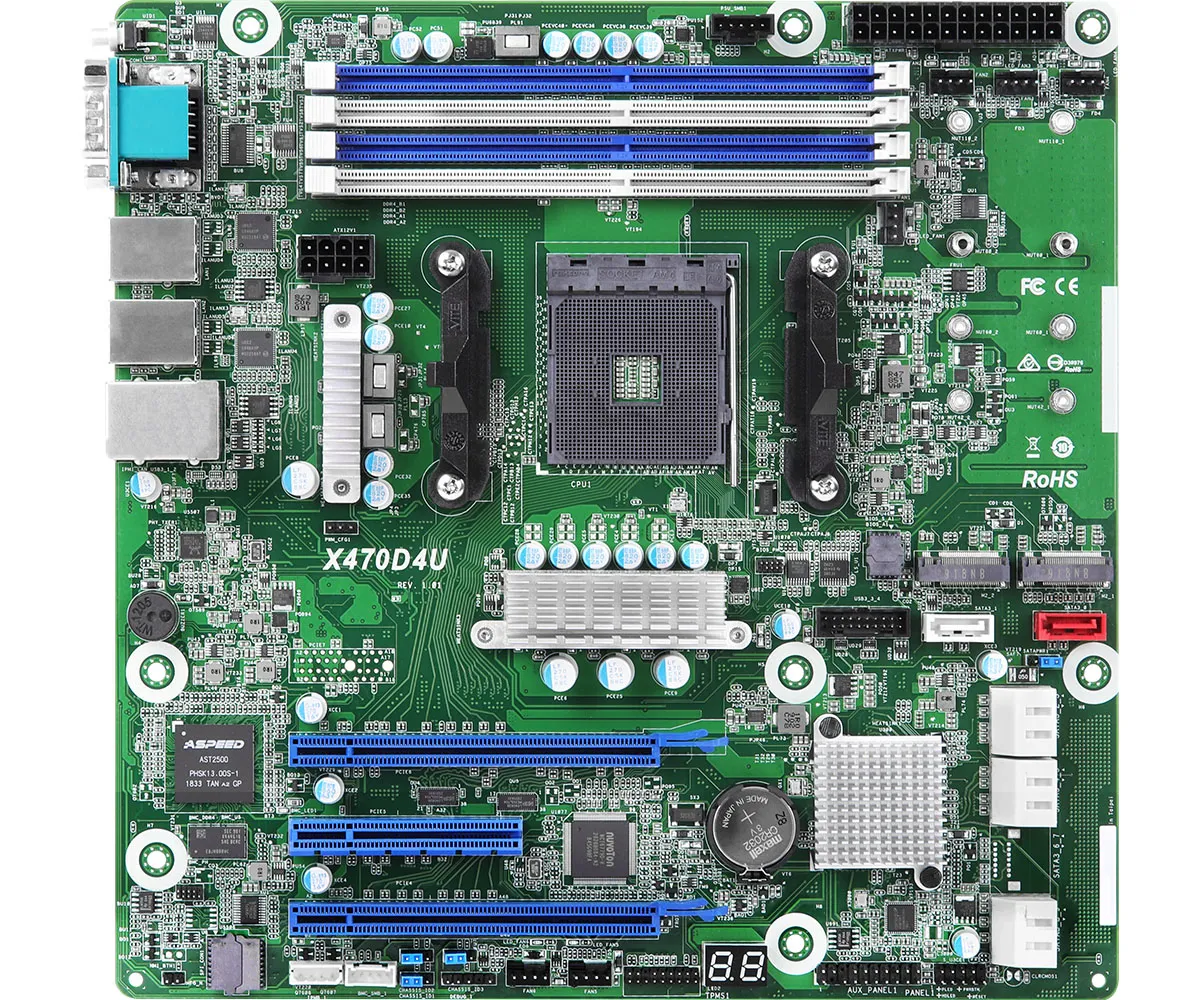 ASRock Rack X470D4U mATX - motherboard