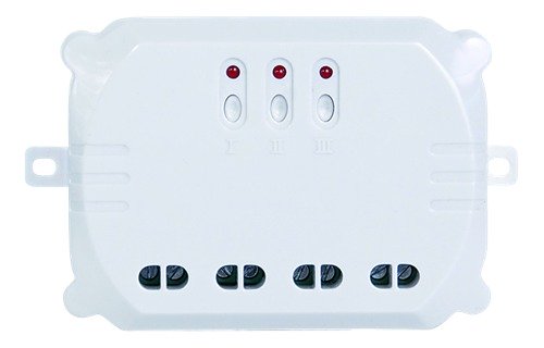 Mottagre fast installation on/off med 3 kanaler GMR-824, vit