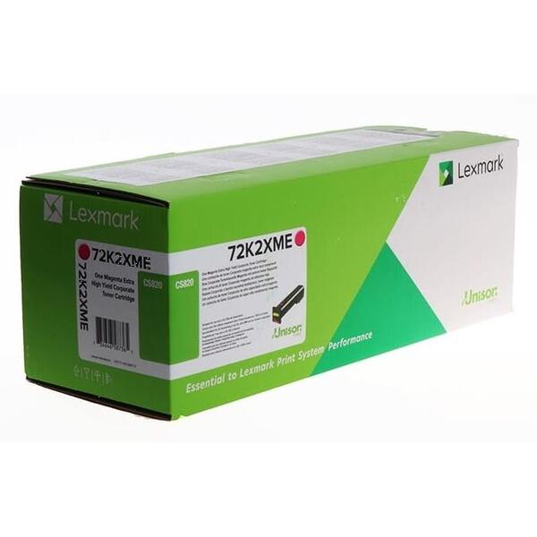Lexmark 72K2XME Extra High Yield toner cartridge, Magenta