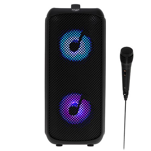 ADLER AD 1903 2.0 Bluetooth, AUX, USB, SD card Portable speaker, Black