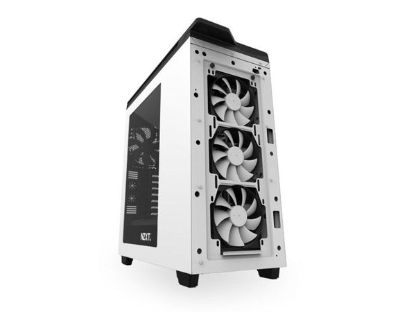 NZXT H440W miditower chassi, f&ouml;nster, Vit