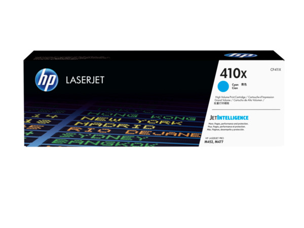 HP 410X lasertoner, cyan