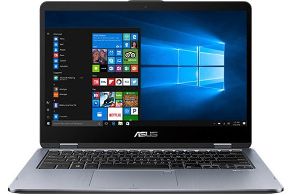 Asus 14" VivoBook Flip, 256GB SSD, Win 10 - Notebook, Grey