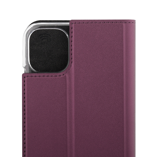 Wave Book Case, Apple iPhone 11, Smoky Sangria