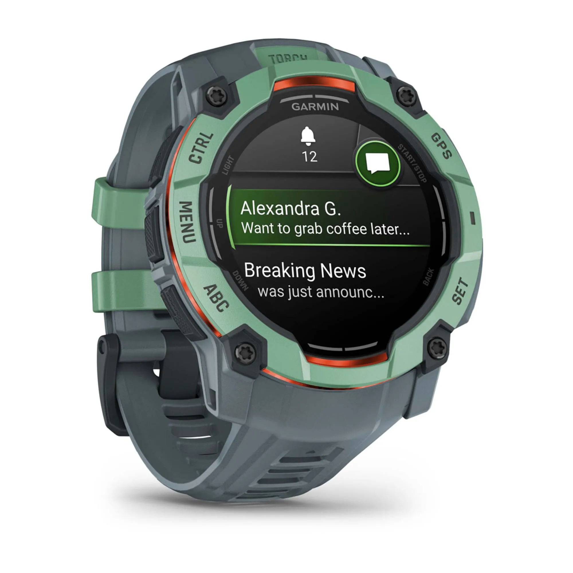 Garmin Instinct 3 50mm AMOLED -urheilukello, Neo Tropic