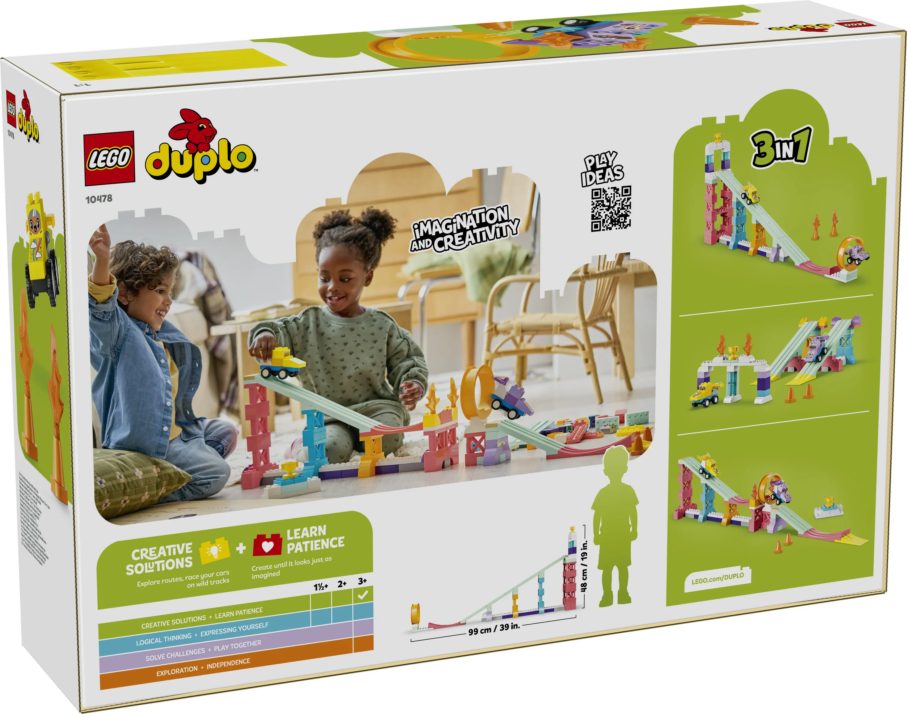 LEGO DUPLO Kreativa ramper och fordon 3-i-1 10478
