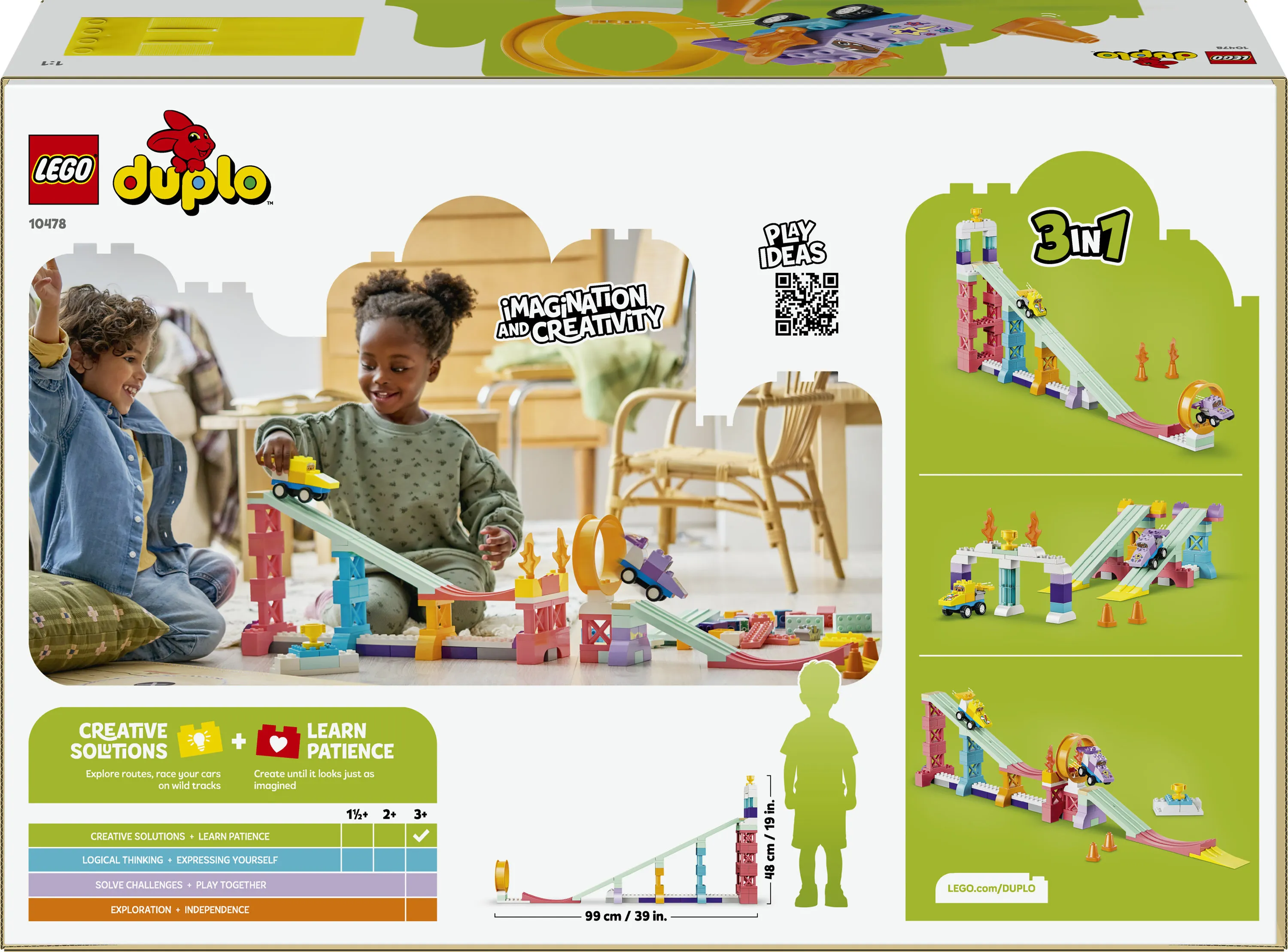 LEGO DUPLO Kreativa ramper och fordon 3-i-1 10478