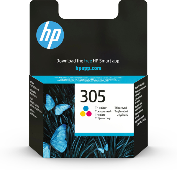 HP 305 - 2 ml - väri (sinivihreä, sinipunainen, keltainen) - alkuperäinen - mustepatruuna malleihin Deskjet 1255, 27XX, DeskJet Plus 41XX, Envy 60XX, ENVY Pro 6