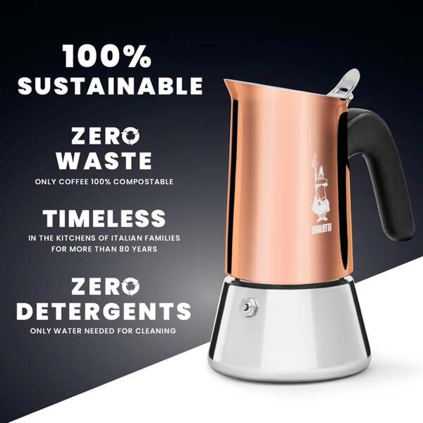 Bialetti Venus - espressokeitin, kupari, 6 kuppia