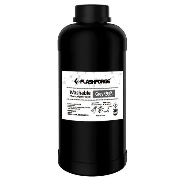FLASHFORGE Washable Resin Grey 1L 3D Printing Resin