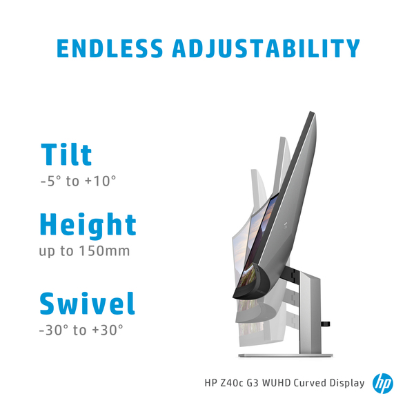 HP 40" Z40c G3 Conferencing, 5120x2160px, IPS - curved monitor