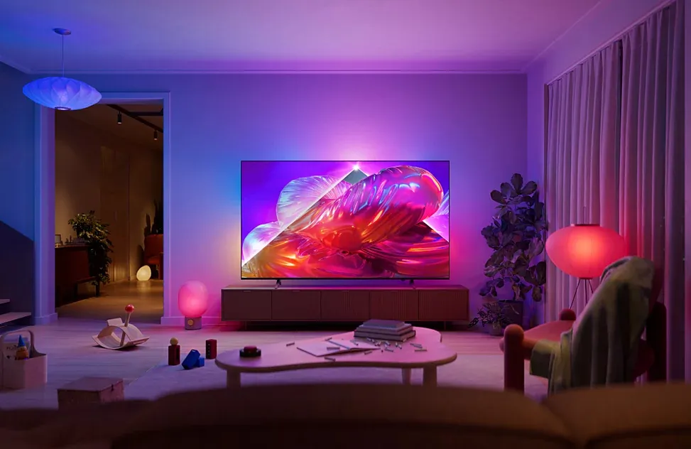 Philips PQS9011/12 43" 4K QLED Titan OS TV, 120 Hz, HDR10+, HLG, Dolby Vision, metallic