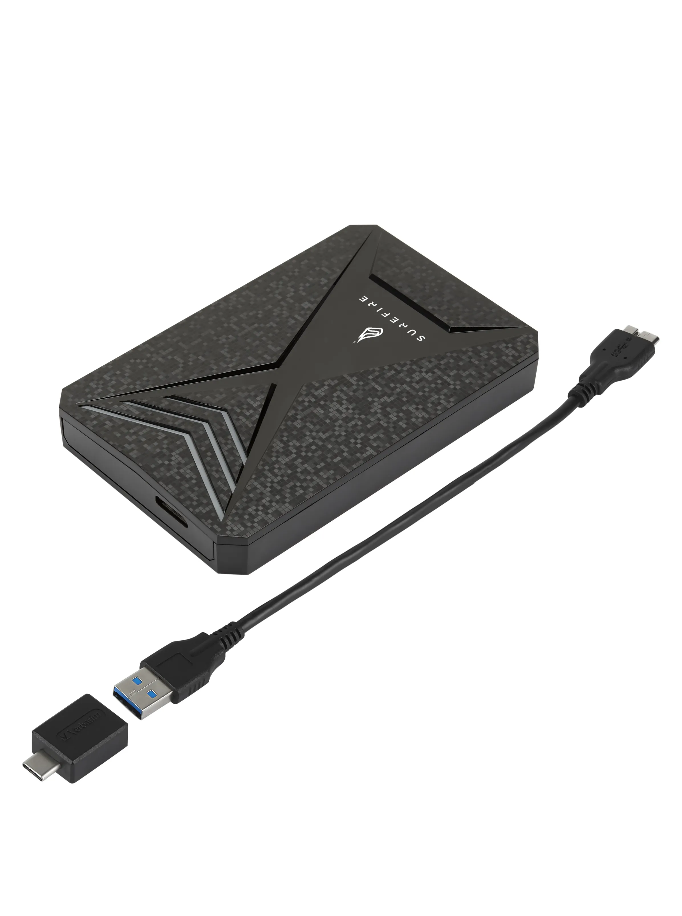 SureFire Bunker 1 Tt Micro-USB -ulkoinen SSD, Musta