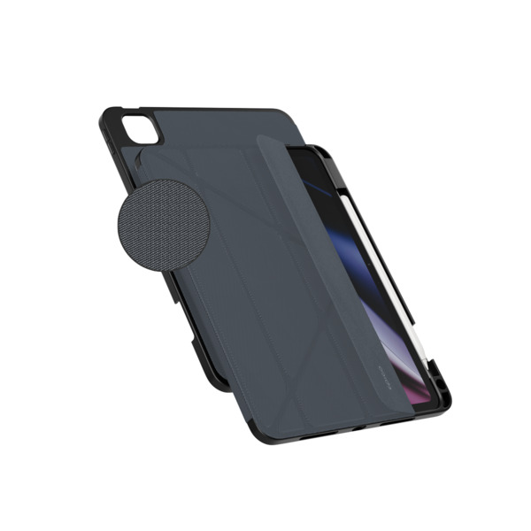 Epico SolidWoven Flip Case | iPad Pro 12,9" (3.-6. gen)/Air 13" (M2-M4) | Black | Integrated Stand  &  Apple Pencil Storage