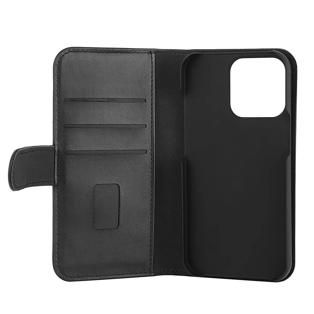 GEAR Wallet, iPhone 13 Pro - 2-in-1 pl&aring;nboksfodra, Svart