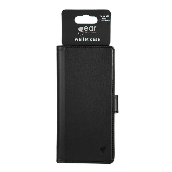 GEAR Wallet, Moto E71i - Wallet Case, Black