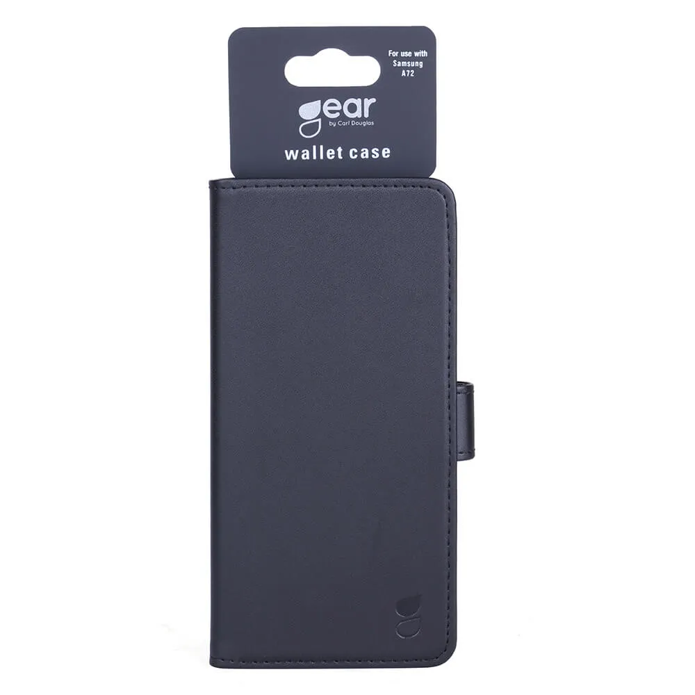 GEAR Wallet, Galaxy A72 - pl&aring;nboksfodral, Svart