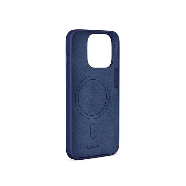 Epico Mag+ Silicone, iPhone 14 Pro Max -suojakuori, Sininen
