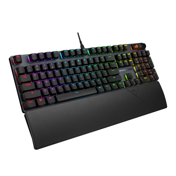 Asus ROG Strix Scope II X, ROG NX Snow V2 - speltangentbord, Svart