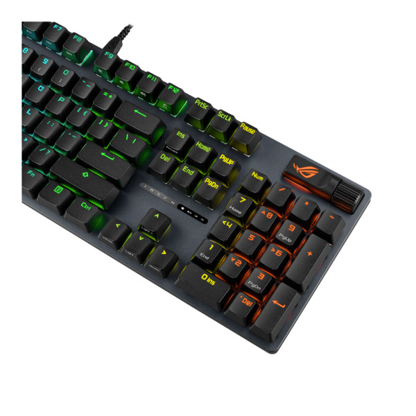 Asus ROG Strix Scope II X, ROG NX Snow V2 - speltangentbord, Svart