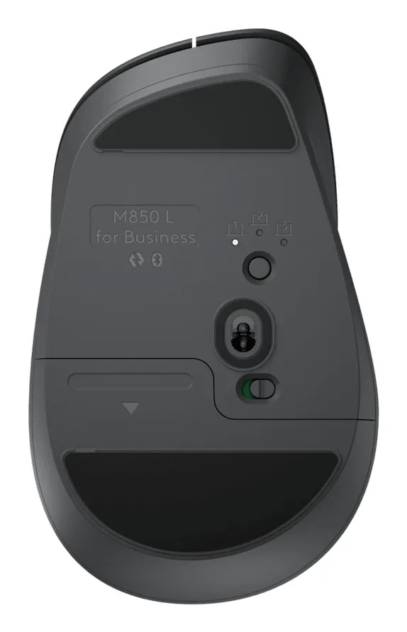 Logitech M850 L for Business tr&aring;dl&ouml;s ergonomisk mus, graphite