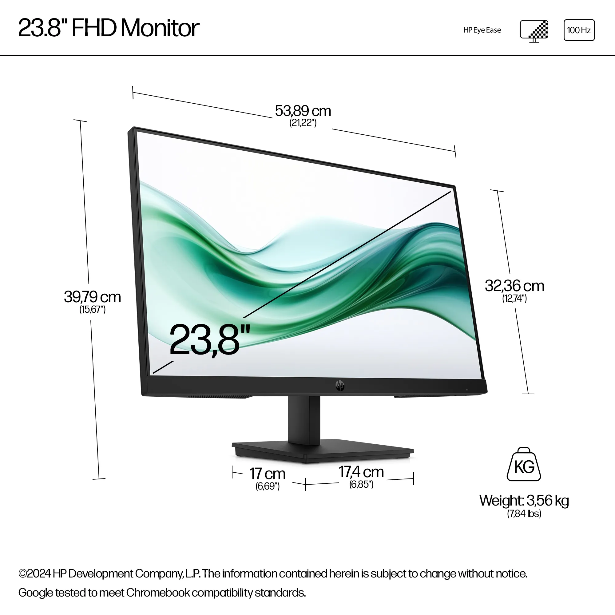 HP Series 3 Pro 324pv 23.8" Full HD, VA Monitor