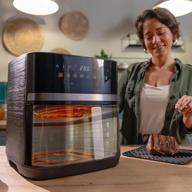 CECOTEC Cecofry &amp; Grill Duoheat 8000 varmluftsfrit&ouml;s, 8 L, 2200 W, Svart