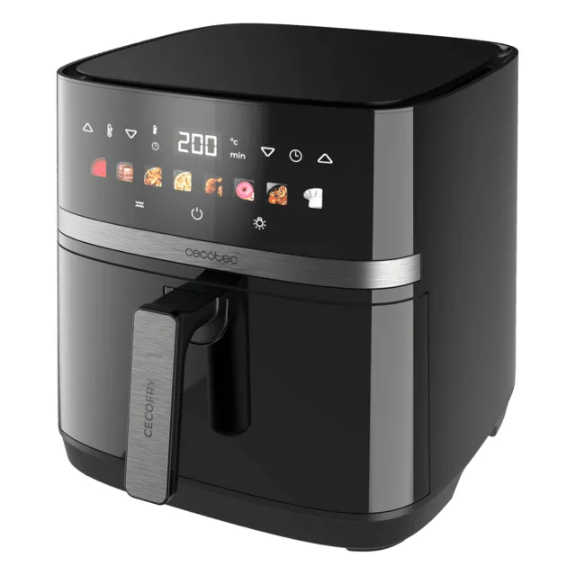 CECOTEC Cecofry & Grill Duoheat 8000 varmluftsfrit&ouml;s, 8 L, 2200 W, Svart