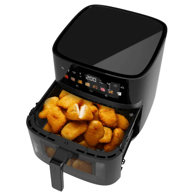 CECOTEC Cecofry &amp; Grill Duoheat 8000 varmluftsfrit&ouml;s, 8 L, 2200 W, Svart