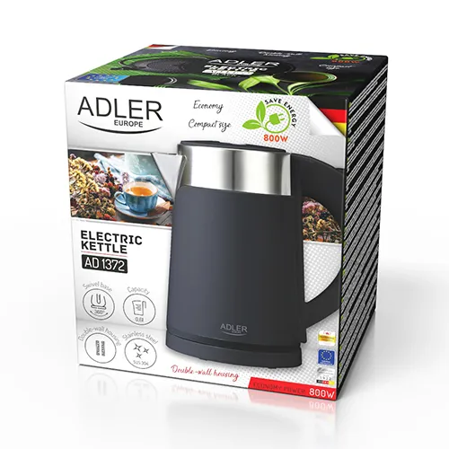 ADLER AD 1372b kettle, 0.6L, 800W, Black