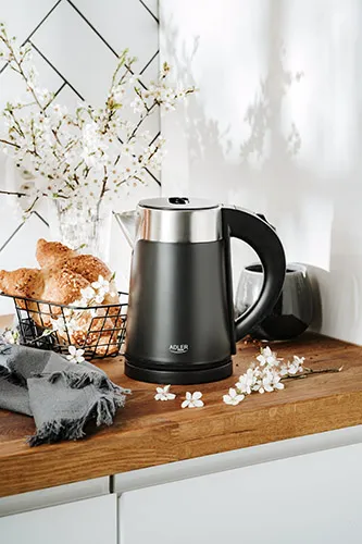 ADLER AD 1372b kettle, 0.6L, 800W, Black