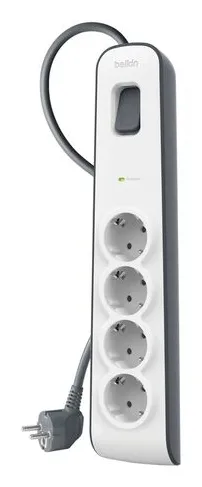 Belkin Surge - Ylij&auml;nnitesuoja -  2m jatkojohto - 4 s&auml;hk&ouml;pistoke  525 joulea