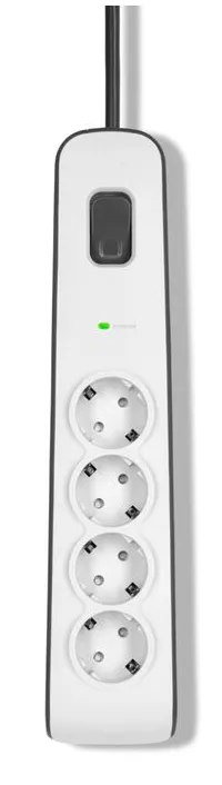 Belkin Surge - Ylij&auml;nnitesuoja -  2m jatkojohto - 4 s&auml;hk&ouml;pistoke  525 joulea