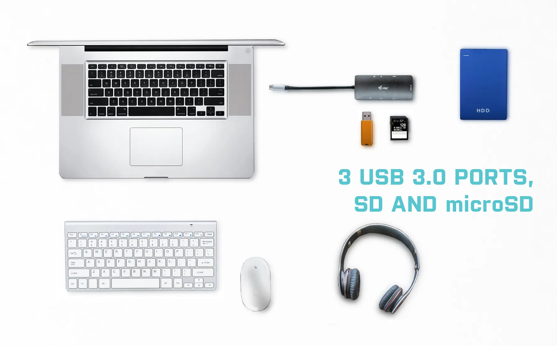 I-Tech USB-C Metal Nano Dock 4K HDMI + Power Delivery 100 W -matkatelakka
