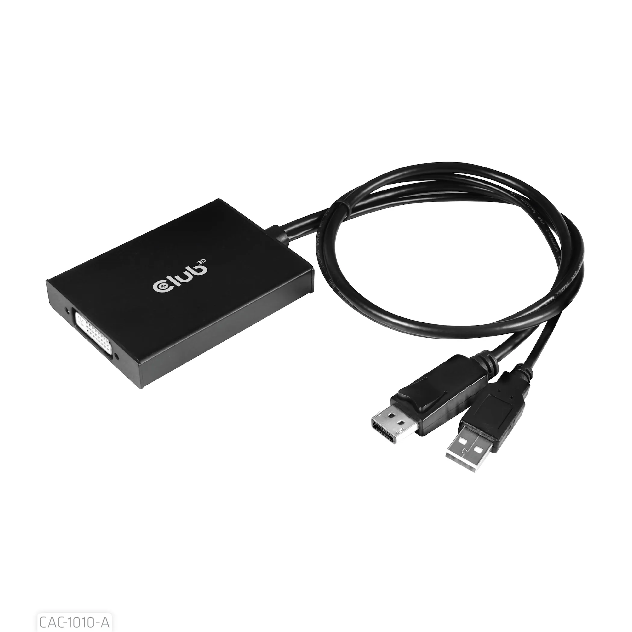 Club 3D DisplayPort to Dual Link DVI-D HDCP OFF version, active - adapter, Black
