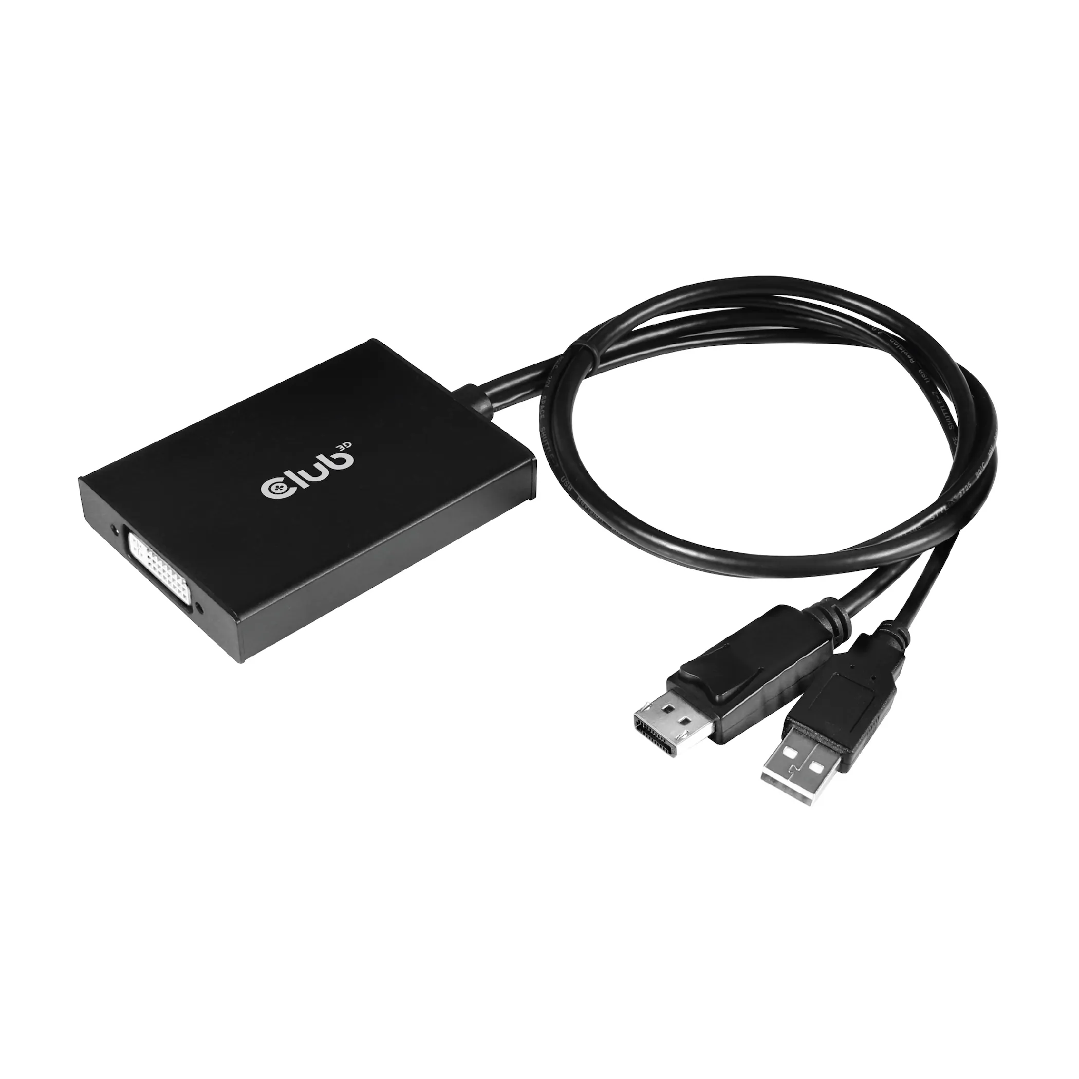 Club 3D DisplayPort to Dual Link DVI-D HDCP OFF version, active - adapter, Black
