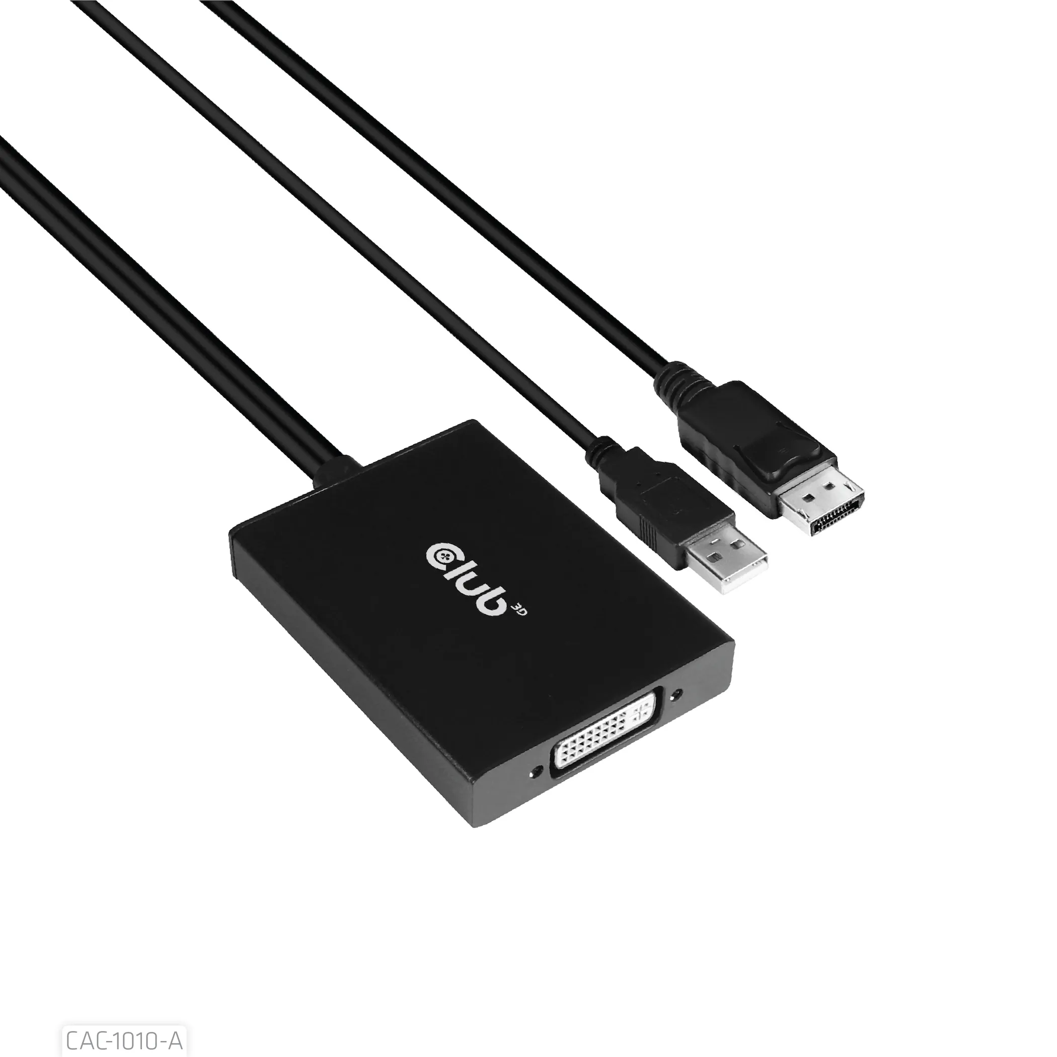 Club 3D DisplayPort to Dual Link DVI-D HDCP OFF version, active - adapter, Black