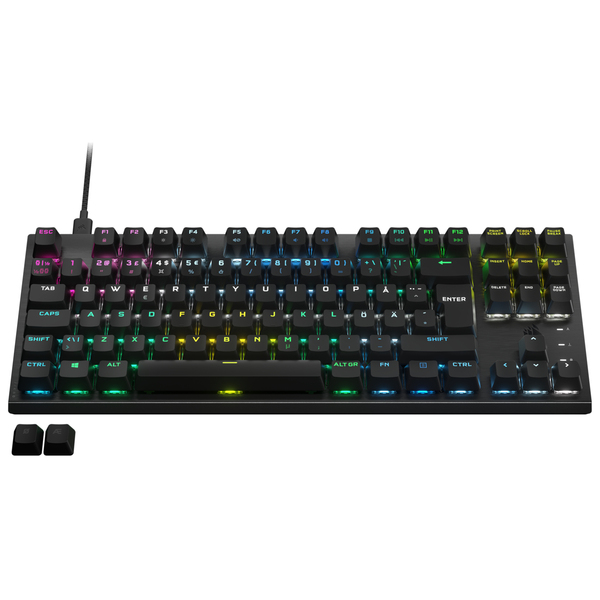 Corsair K60 PRO TKL RGB Corsair OPX -pelin&auml;pp&auml;imist&ouml;