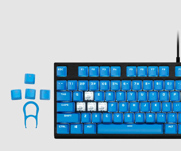 Corsair - PBT DOUBLE-SHOT PRO Keycap Nordic ELGATO Blue