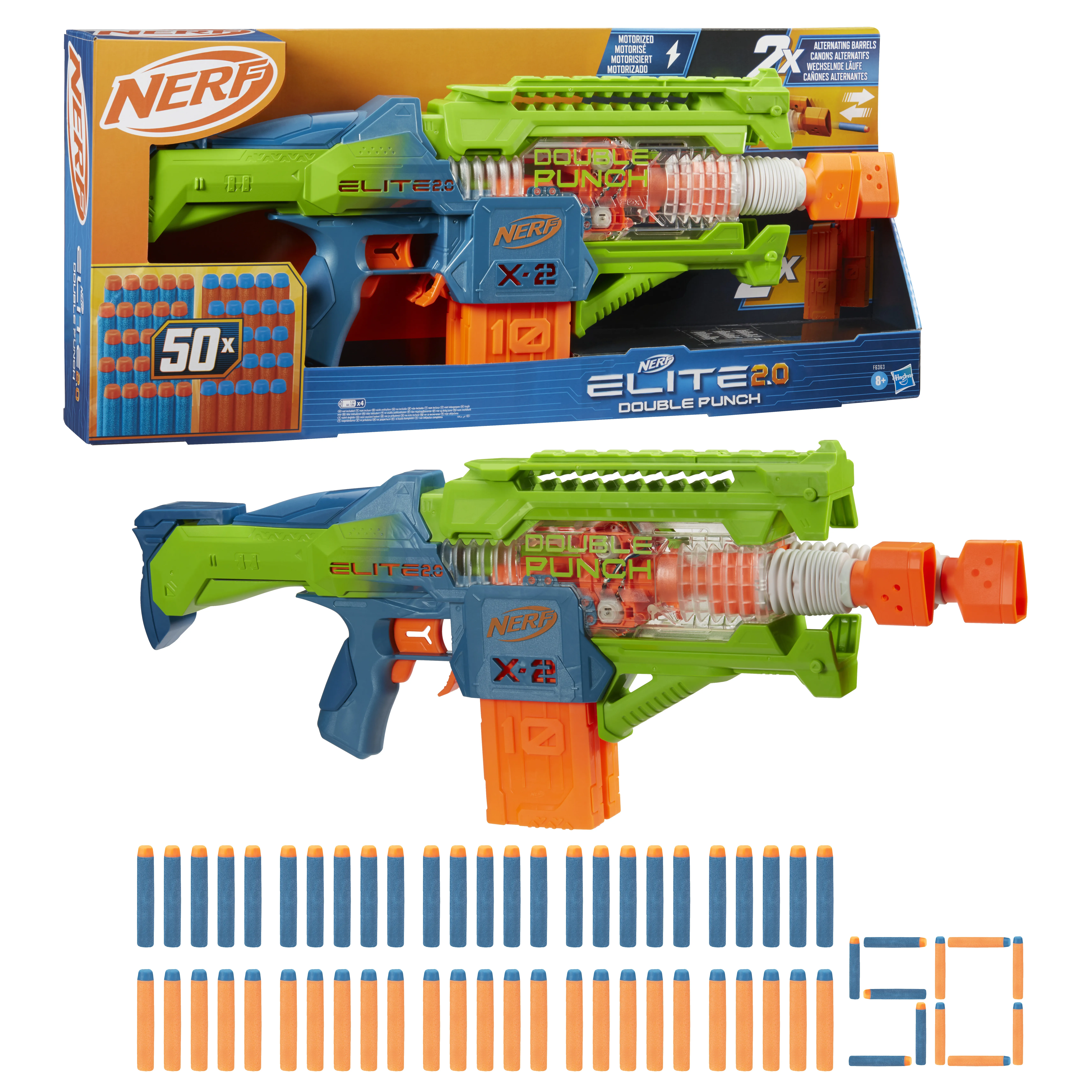 Nerf N-Strike Elite 2.0 Double Punch -vaahtomuoviase