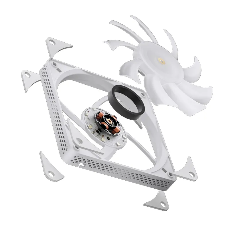 Jonsbo HF1215 Slim PWM, ARGB, 120mm - case fan, white