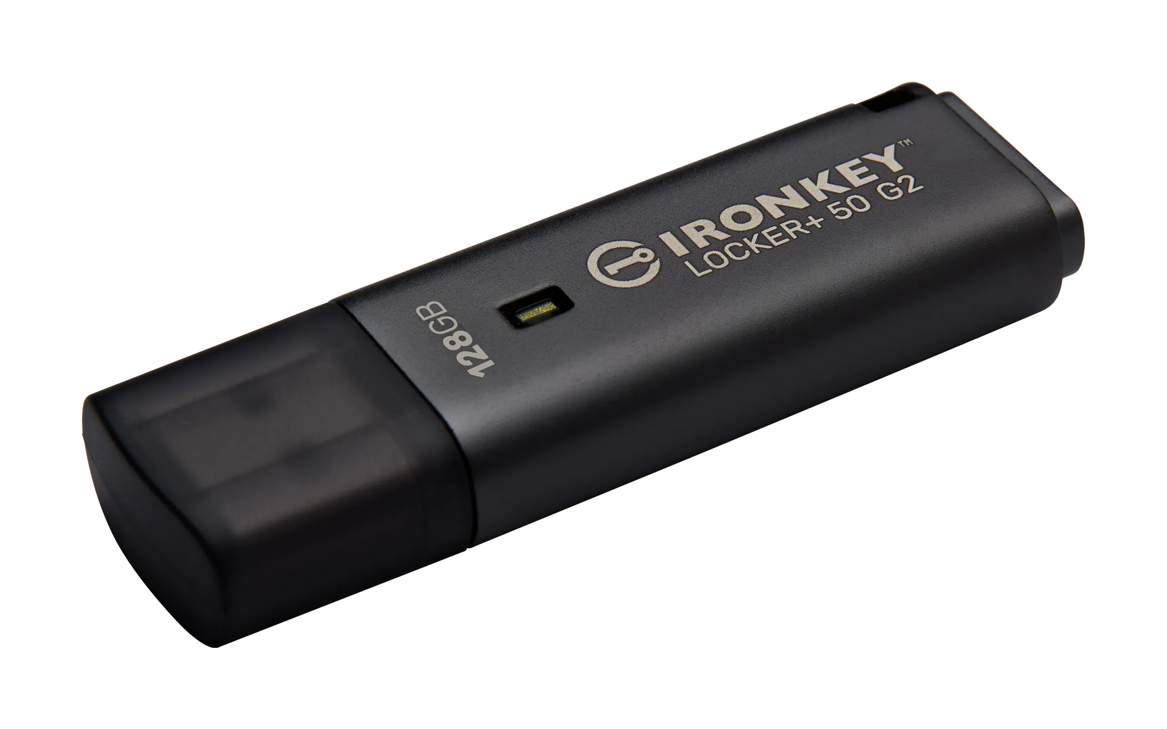 Kingston IronKey Locker+ 50 G2 USB 3.2 Gen 1 128GB memory stick, Black